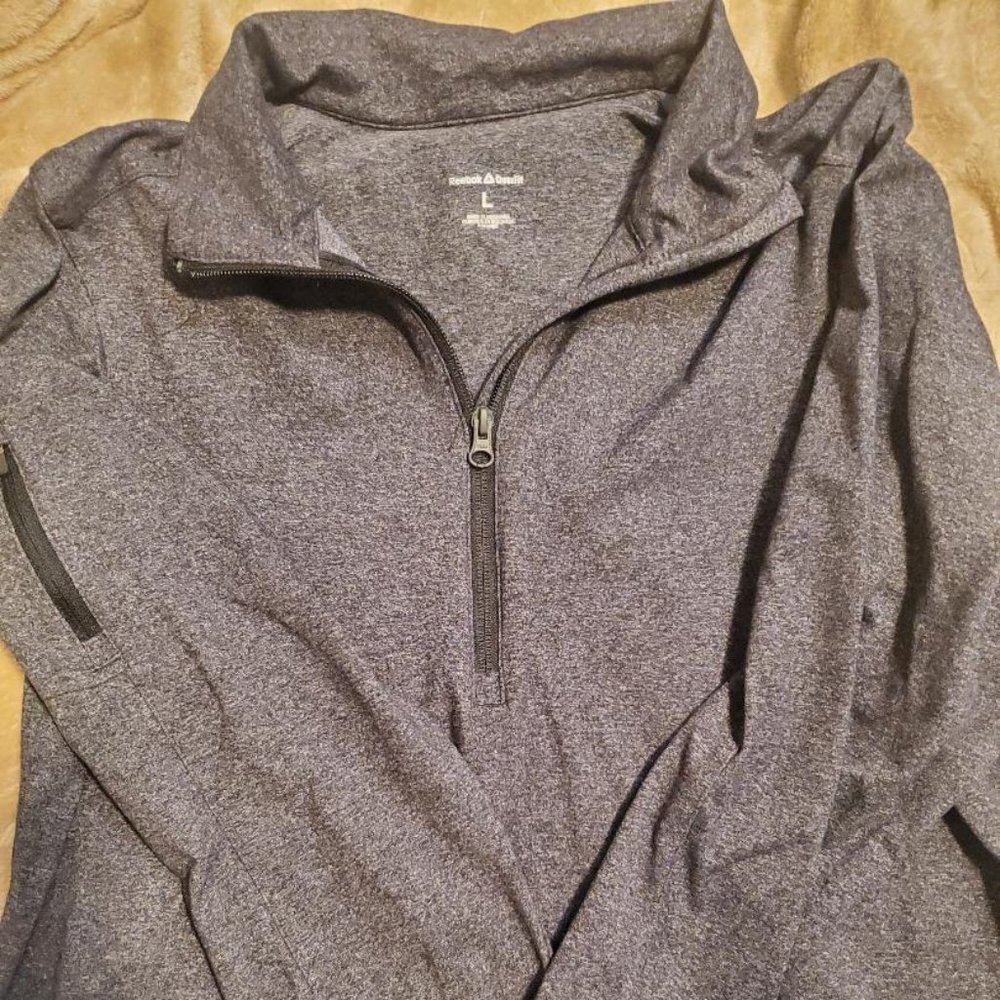 Mens Reebok Crossfit Size Large Zip Up Long Sleeve
